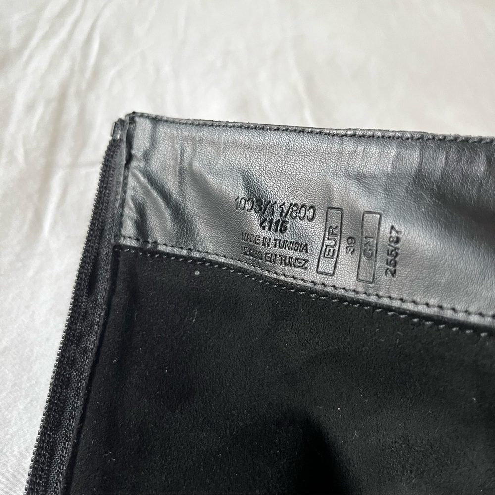 Zara Black Knee-High Boots - Picture 5 of 9